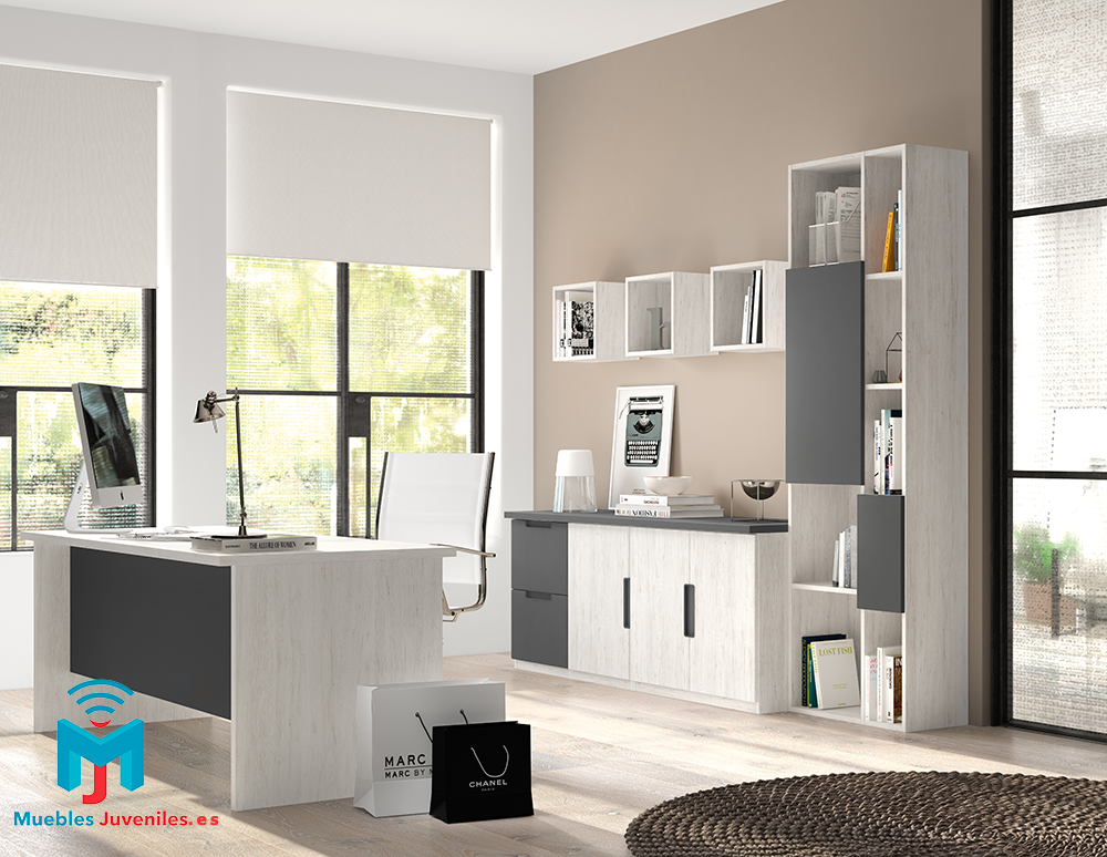 Libreria y mesa Estudio Libreria Despacho